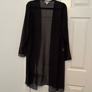 Black sheer jacket/cover up. Size 12. $15 New condition